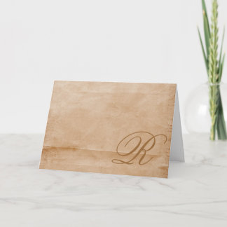 Cartão De Notas Tan monograma