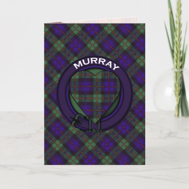 Cartão De Notas Tartan do Scottish de Murray (Frente)