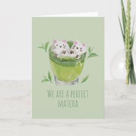 Cartão De Notas Tea Pun Verde: Somos um Matcha