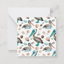 Cartão De Notas Teal Pelican Notecard