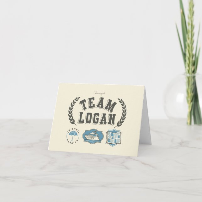 Cartão De Notas Team Logan Gilmore Girls Design (Frente)