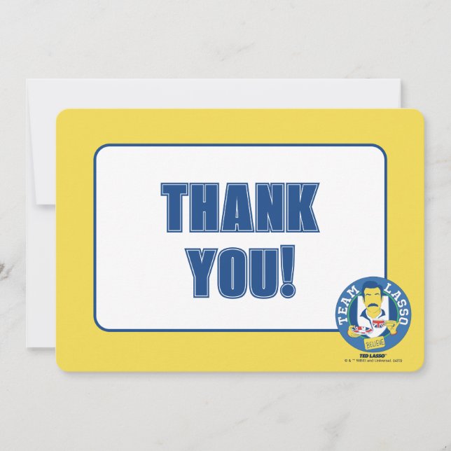 Cartão De Notas Ted Lasso | Team Lasso Tea Iconic Avatar (Frente)