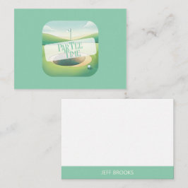 Cartão De Notas Tema de Golf Personalizado