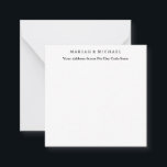 Cartão De Notas Tendência de Casamento Minimalista Profissional No<br><div class="desc">Aqueles que o virem dirão que design simples e não conseguirão tirar os olhos deste produto. É um design perfeito muito elegante,  muito estético e muito simples. Com tanta simplicidade,  você imediatamente refletirá que personalidade refinada você tem e a sensibilidade em seu trabalho.</div>