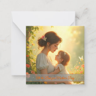Cartão De Notas Tender Motherly Love in Blooming Light