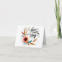 Tenha um belo dia floral