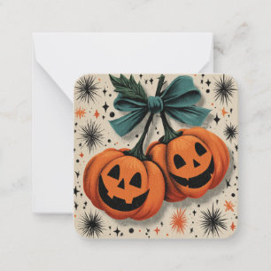Cartão De Notas Tenha um Halloween Perfeito com Abóboras! Abóbor