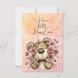 Cartão De Notas Tenha uma Páscoa BEARY Feliz