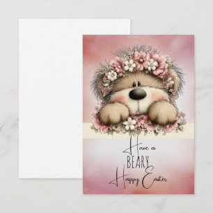 Cartão De Notas Tenha uma Páscoa BEARY Feliz
