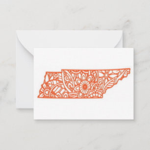 Cartão De Notas Tennessee