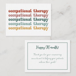 Cartão De Notas Terapêutica Ocupacional Retroativa Para Estudante 