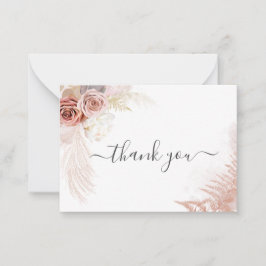 Cartão De Notas Terraço Terracotta - Pampas Orçamentárias Obrigado