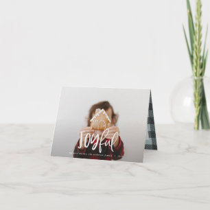 Cartão De Notas Texto alegre do roteiro de fotos e feriado da fam