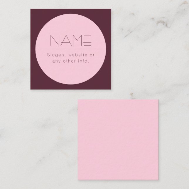 Cartão De Notas Texto moderno personalizável com limite (Frente/Verso)