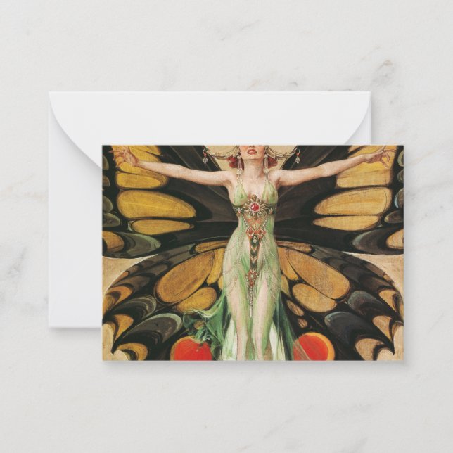 Cartão De Notas The Flapper, 1922, por Joseph Christian Leyendecke (Frente)