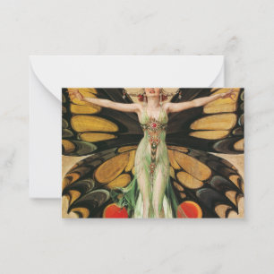 Cartão De Notas The Flapper, 1922, por Joseph Christian Leyendecke