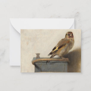 Cartão De Notas The Goldfinch, 1654, por Carel Fabritius