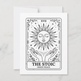 Cartão De Notas The Stoic Tarot Card