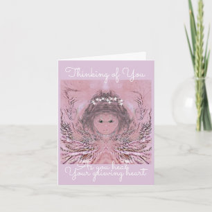 Cartão De Notas Thinking of You Angel Bereavement Card