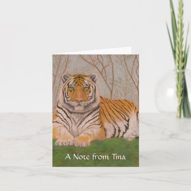 Cartão De Notas Tigre (Frente)