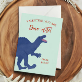 Cartão De Notas Tiny Valentine, You're Dino-mite Dinosaur