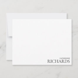 Cartão De Notas Tipografia básica mínima