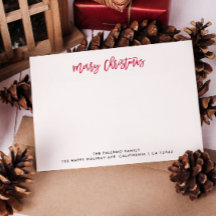 Tipografia Vermelha de Natal Alegre Clássica Famíl