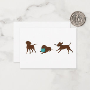 Cartão De Notas tira de desenho de laboratório de chocolate