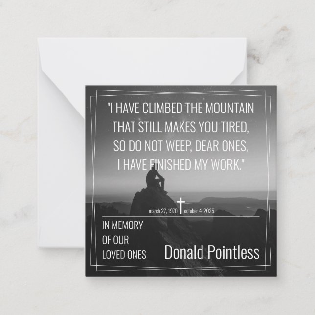 Cartão De Notas Trabalhos de salvação (Frente)