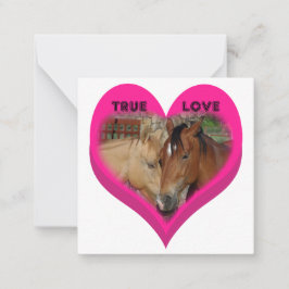 Cartão De Notas True Love Horses Conversation Hearts Valentine's