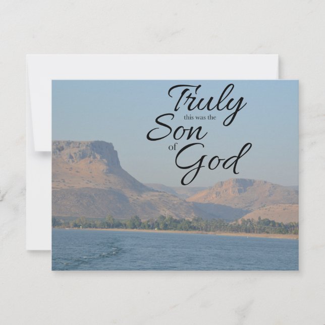 Cartão De Notas Truly the Son of God Flat Notecard (Frente)