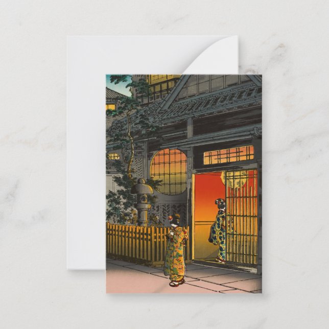 Cartão De Notas Tsuchiya Koitsu - Side Street Araki em Yotsuya (Frente)