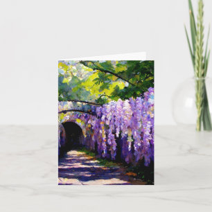 Cartão De Notas Túnel de Wisteria