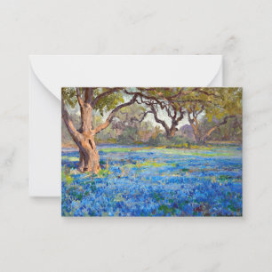 Cartão De Notas Um Campo de Bluebonnets na Alamo Heights, 1919