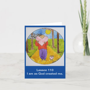 Cartão De Notas Um curso na placa de nota dobrada em milagres