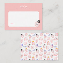 Cartão De Notas Um pequeno conselho sobre Parentalidades cor-de-ro