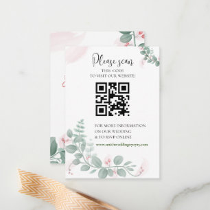 Cartão De Notas Um RSVP de Casamento com uma placa de gabinete de