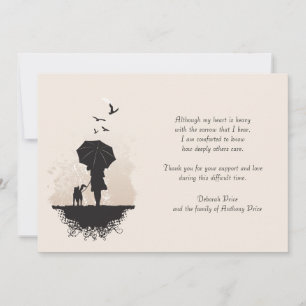 Cartão De Notas Uma caminhada na calçada Obrigado Nota