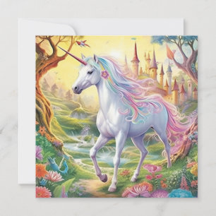 Cartão De Notas Unicorn Fairyland