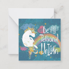 Cartão De Notas Unicórnio
