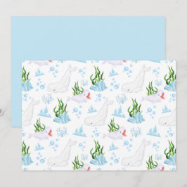 Cartão De Notas Unique Beluga Whale Note Card