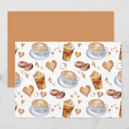Cartão De Notas Unique Cappuccino Note Card