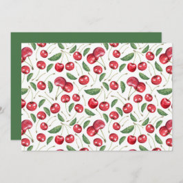 Cartão De Notas Unique Cherries Note Card
