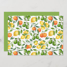 Cartão De Notas Unique Citrus Fruit Note Card