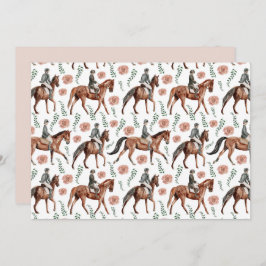 Cartão De Notas Unique Equestrian Note Card