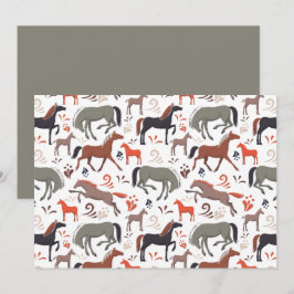 Cartão De Notas Unique Wild Horses Note Card