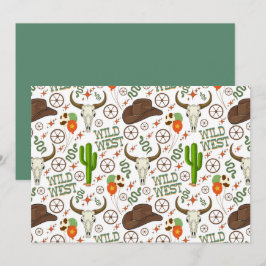 Cartão De Notas Unique Wild West Note Card