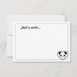 Cartão De Notas Ursa Panda Fofa Desenho Animado Nota Personalizada