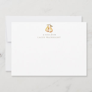 Cartão De Notas Ursos de Aquarelas Papel Personalizado