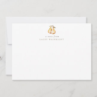 Cartão De Notas Ursos de Aquarelas Papel Personalizado